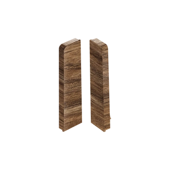 Zaślepki para do listwy przypodłogowej MASTERLINE 15x60mm 1kpl=2szt(L+P) Cezar Vincenza Matowe