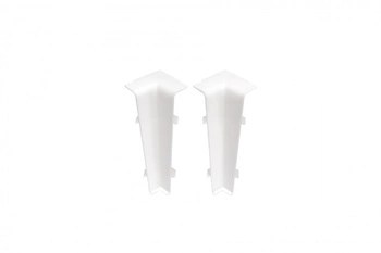 Narożnik wewn. do listwy przypodłogowej Hi Line 23,4x75mm 1kpl=2szt Cezar Biały RAL9003 Błyszczące