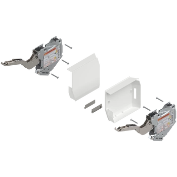 AVENTOS HK-S do małych frontów uchylnych, siłownik (zestaw), współczynnik mocy=400-1000 przy 2 szt., na wkręty, do TIP-ON