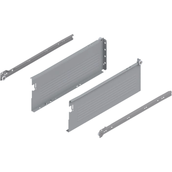 METABOX bok H (150 mm), Częściowy wysuw, 25 kg, dł.=400 mm, wersja na wcisk, lewy/prawy