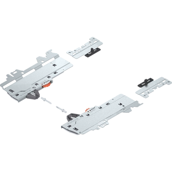 zestaw (Jednostka TIP-ON BLUMOTION + Zabierak + Adapter), do MERIVOBOX, Typ S1, dł. NL=270-300 mm, Całkowita waga szuflady=10-20 kg, prawy+lewy