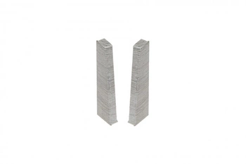 Zaślepki para do listwy przypodłogowej Hi Line 23,4x75mm 1kpl=2szt(L+P) Cezar Dąb Szary Jasny Matowe