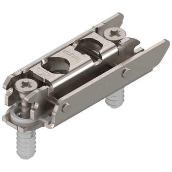 CLIP prowadnik, prosty, 3 mm, Stal, z kołkiem rozporowym EXPANDO, RW: mimośród