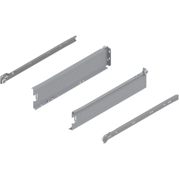 METABOX bok M (86 mm), Częściowy wysuw, 25 kg, dł.=400 mm, wersja na wcisk, lewy/prawy