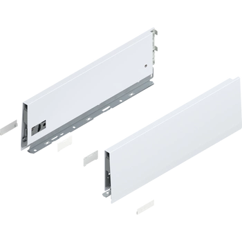 Bok MERIVOBOX, wysokość K (129 mm), dł.=400 mm, lewy/prawy