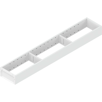 AMBIA-LINE  ramki do szuflady standardowej, do LEGRABOX/MERIVOBOX, stal, dł.=600 mm, szerokość=100 mm