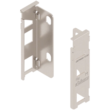 Uchwyt drewnianej ścianki tylnej LEGRABOX, wys. M (106 mm), prawy+lewy