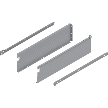 METABOX bok H (150 mm), Częściowy wysuw, 25 kg, dł.=550 mm, wersja na wcisk, lewy/prawy