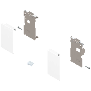 Mocowanie frontu LEGRABOX , zamontowany na wkręt do listwy dystansowej, do szuflady wewnętrznej, lewe/prawe, do LEGRABOX pure