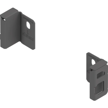 Uchwyt drewnianej ścianki tylnej MERIVOBOX, wys. N (82,5 mm), prawy+lewy