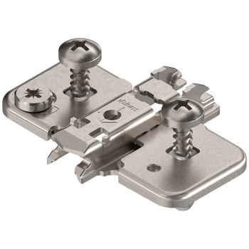 CLIP prowadnik, krzyżakowy, 0 mm, Stal, z kołkiem rozporowym EXPANDO, RW: mimośród