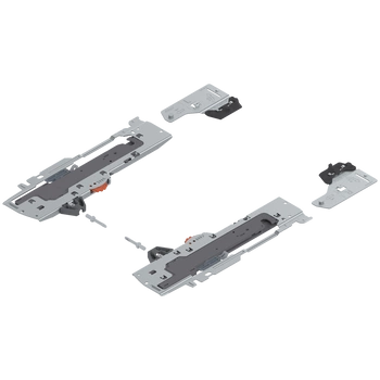 zestaw (Jednostka TIP-ON BLUMOTION + Zabierak + Adapter), do TANDEMBOX, Typ L3, dł. NL=350-600 mm, Całkowita waga szuflady=15-30 kg, prawy+lewy