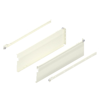 METABOX bok H (150 mm), Częściowy wysuw, 25 kg, dł.=500 mm, wersja na wcisk, lewy/prawy