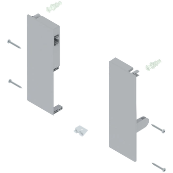 Mocowanie frontu TANDEMBOX , wys. C, do szuflady wewnętrznej z pojedynczym relingiem, lewe/prawe, do TANDEMBOX antaro