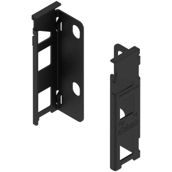 Uchwyt drewnianej ścianki tylnej LEGRABOX, wys. M (106 mm), prawy+lewy