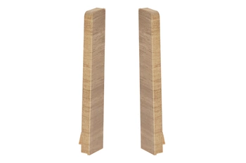 Zaślepki para do listwy przypodłogowej MASTERLINE 13x80mm 1kpl=2szt(L+P) Cezar Tobacco Matowe