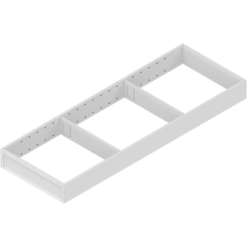 AMBIA-LINE  ramki do szuflady standardowej, do LEGRABOX/MERIVOBOX, stal, dł.=600 mm, szerokość=200 mm