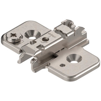 CLIP prowadnik, krzyżakowy, 3 mm, Stal, na wkręty do płyty wiórowej, RW: mimośród