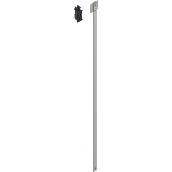 CABLOXX  Zestaw listwy zamka (listwa zamka, element dystansowy do przycięcia, końcówka zamka, mocowanie zamka, wzornik wiertarski), LKH=762 mm