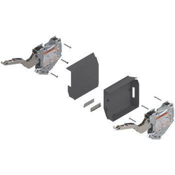 AVENTOS HK-S do małych frontów uchylnych, siłownik (zestaw), współczynnik mocy=400-1000 przy 2 szt., na wkręty