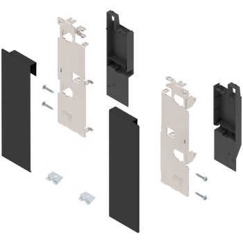 Mocowanie frontu LEGRABOX , wys. C, do szuflady wewnętrznej z relingiem, lewe/prawe, do LEGRABOX free