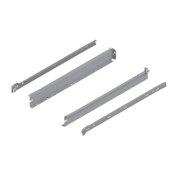 METABOX bok N (54 mm), Częściowy wysuw, 25 kg, dł.=500 mm, wersja na wcisk, lewy/prawy