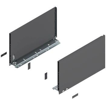 Bok szuflady LEGRABOX, wysokość F (241 mm), dł.=400 mm, lewy/prawy, do LEGRABOX pure