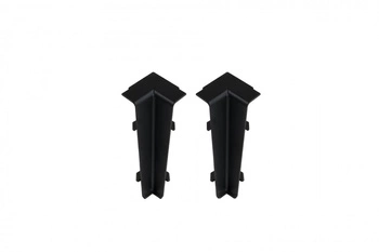 Narożnik wewn. do listwy przypodłogowej Hi Line 23,4x75mm 1kpl=2szt Cezar Czarny RAL9005 Matowe