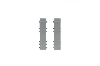 Łącznik listwy do listwy przypodłogowej Hi Line 23,4x75mm 1kpl=2szt Cezar Aluminium szczotkowane Matowe