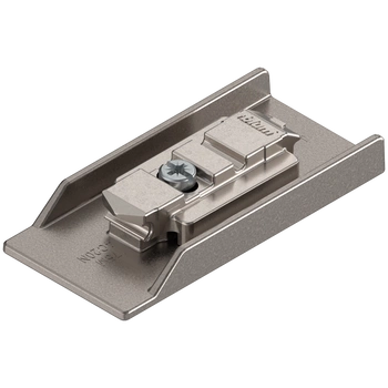 CLIP CRISTALLO-prowadnik, do naklejania, prosty, 0 mm, Cynk, do naklejania