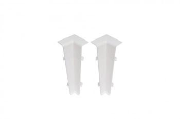 Narożnik wewn. do listwy przypodłogowej Hi Line 23,4x75mm 1kpl=2szt Cezar Biały RAL9003 Matowe