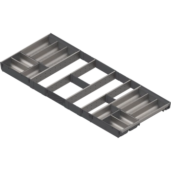 ORGA-LINE wkład z pojemnikami (całkowite wypełnienie), do szuflady standardowej TANDEMBOX, dł. NL=500 mm, szer. korpusu KB=1200 mm