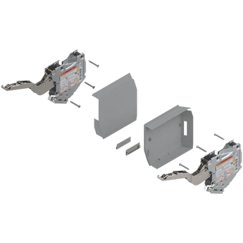 AVENTOS HK-S do małych frontów uchylnych, siłownik (zestaw), współczynnik mocy=400-1000 przy 2 szt., na wkręty