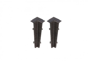 Narożnik wewn. do listwy przypodłogowej Hi Line 23,4x75mm 1kpl=2szt Cezar Wenge Ciemny Matowe