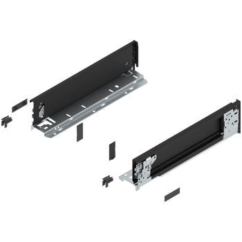 Bok LEGRABOX (za korpusem), wysokość M (90.5 mm), dł.=350 mm, lewy/prawy, do LEGRABOX pure