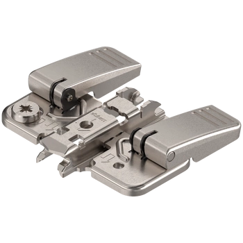 CLIP prowadnik, krzyżakowy, 0 mm, Stal, bez użycia narzędzi z INSERTA, RW: mimośród