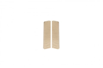 Zaślepki para do listwy przypodłogowej MASTERLINE 15x60mm 1kpl=2szt(L+P) Cezar Crotone Matowe