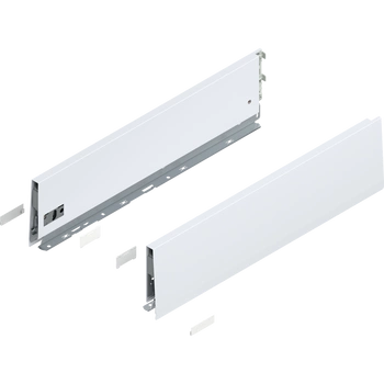 Bok MERIVOBOX, wysokość K (129 mm), dł.=500 mm, lewy/prawy