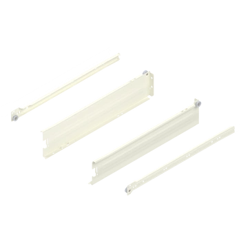METABOX bok M (86 mm), Częściowy wysuw, 25 kg, dł.=450 mm, wersja na wcisk, lewy/prawy