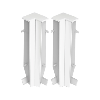 Narożnik wewn. do listwy przypodłogowej MASTERLINE 13x80mm 1kpl=2szt Cezar Biały RAL9003 Matowe