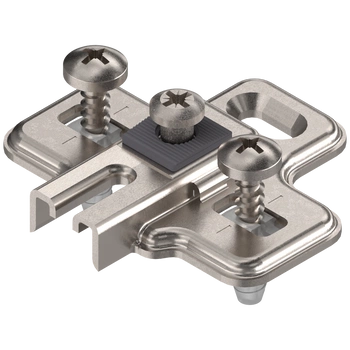 MODUL prowadnik, krzyżakowy, 0 mm, Stal, z kołkiem rozporowym EXPANDO, RW: otwór podłużny