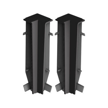 Narożnik wewn. do listwy przypodłogowej MASTERLINE 13x80mm 1kpl=2szt Cezar Czarny RAL9005 Matowe