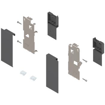 Mocowanie frontu LEGRABOX , wys. K, do szuflady wewnętrznej, lewe/prawe, do LEGRABOX pure