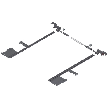 LEGRABOX Stabilizacja boczna, dł.=400 mm, KB=1400 mm, pełen wysuw, do przycięcia