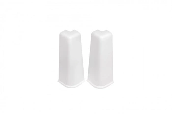 Narożnik zewn. do listwy przypodłogowej Hi Line 23,4x75mm 1kpl=2szt Cezar Biały RAL9003 Błyszczące