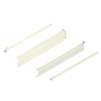 METABOX bok M (86 mm), Częściowy wysuw, 25 kg, dł.=500 mm, wersja na wcisk, lewy/prawy