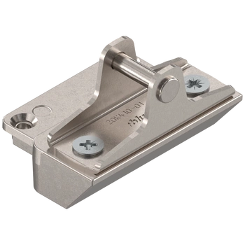 AVENTOS HK-XS do frontów uchylnych, Mocowanie frontu do wąskiej ramki aluminiowej, na wkręty