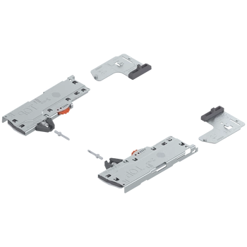 zestaw (Jednostka TIP-ON BLUMOTION + Zabierak + Adapter), do LEGRABOX, do MOVENTO, Typ S1, dł. NL=270-320 mm, Całkowita waga szuflady=10-20 kg, prawy+lewy