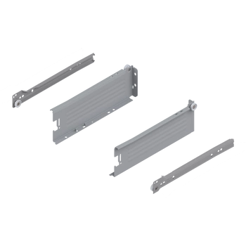 METABOX bok M (86 mm), Częściowy wysuw, 25 kg, dł.=270 mm, wersja na wcisk, lewy/prawy