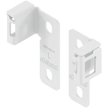 MERIVOBOX uchwyt relingu (tylny), uniwersalnie mocowany, nieregulowany reling, na wkręty, prawy+lewy